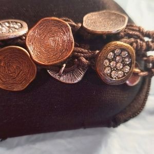 𝅺leather and multi color discs natural look